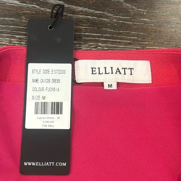 NWT Elliatt Caicos Women’s Mini Dress Fuchsia One Shoulder Asymmetrical Size M - Picture 11 of 14